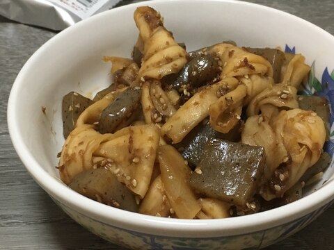 かんぴょうとこんにゃくの煮物♪